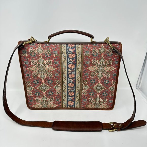 Elliva Boston Laptop Travel Bag Leather trim - Picture 2 of 16